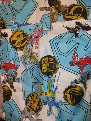 Vintage power rangers curtain - vintage,