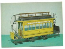 Double-Deck Tramcar Trailer 1879 model postcard Dewsbury, Batley & Birstal