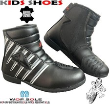 KIDS REAL LEATHER MOTORBIKE /