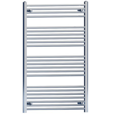 Chrome Electric Towel Radiator 700x1200mm Flat – Bathroom Heater DR-20