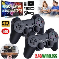 4K TV Game Retro Console Emulator w/2 Game Pads Stick M8 HDMI 64G 20,000+ Games
