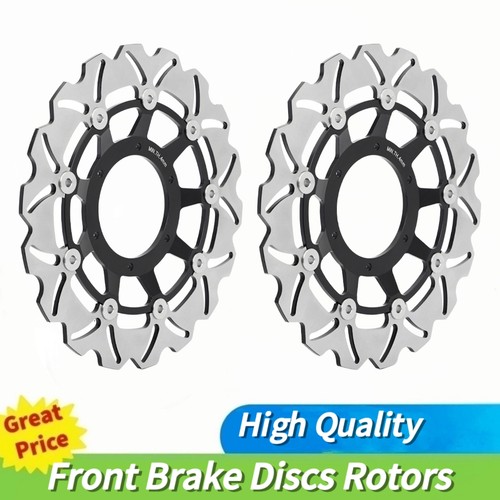 Pair front brake discs rotors - front,