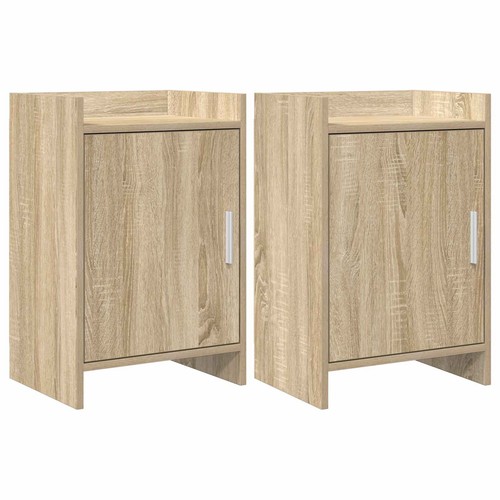 Bedside tables engineered wood - engineered,