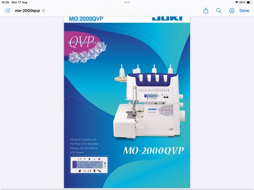 Juki overlocker top - , of