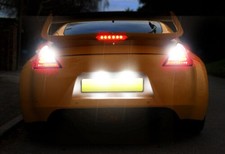 For 370Z Z34 350Z Z33 Xenon White LED Number Plate Light 2 Pcs Bulbs UK STOCK