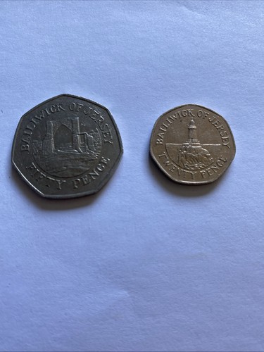 Jersey 50p and 20p - , set