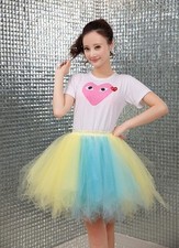 Womens 80's Tutu Skirt UK 10 - 14 Layered Tulle Petticoat Fancy Dress Party Wear