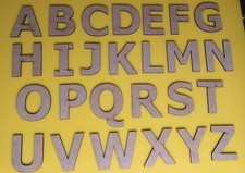 Wooden Letters Numbers Sizes 3cm - 10cm  Small 2mm thick MDF Laser Cut Alphabet