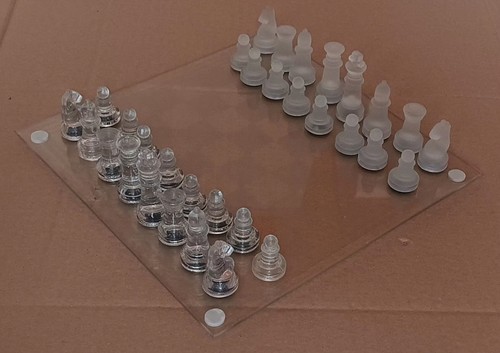 Glass chess set - chess, x16