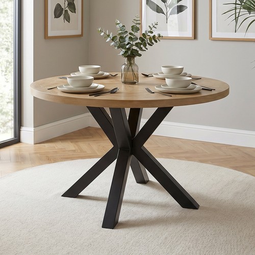 Round dining table black - dining,