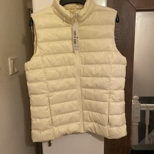 Marks & Spencer Women’s Feather & Down Gilet Size 12 Soft Yellow
