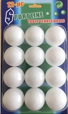 PACK OF 12 PLAIN WHITE PING
