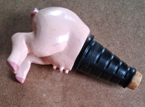 Novelty pig wine stopper - novelty,