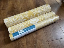 fine decor LUXURY HEAVYWEIGHT WALLPAPER CRANE TOILE CORN