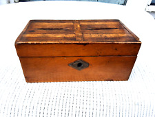 VINTAGE WOODEN MONEY BOX