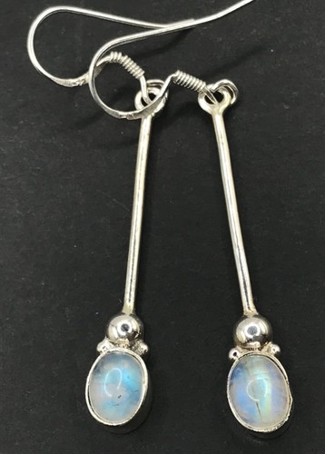 Rainbow moonstone long oval