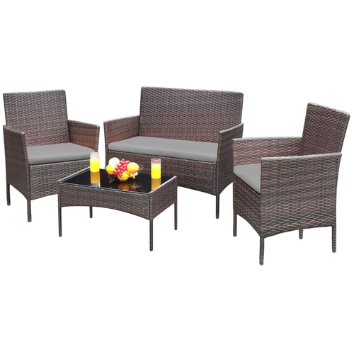 Trendy rattan chair set - rattan,