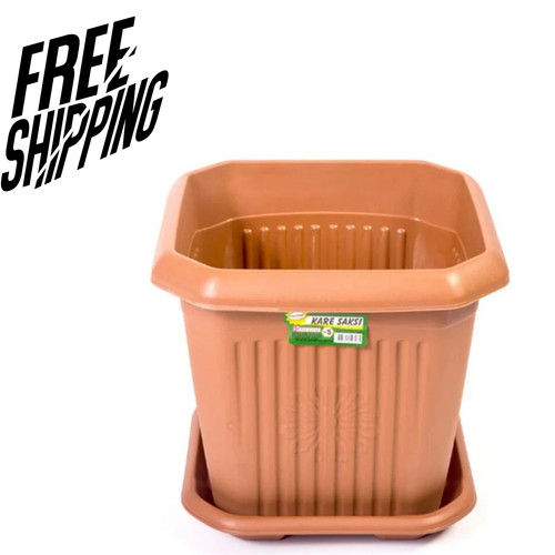 Plastic square flower garden - square,