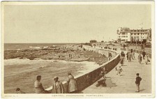 PORTHCAWL  POSTCARD -  CENTRAL PROMENADE  PORTHCAW  GLAMORGAN 1947