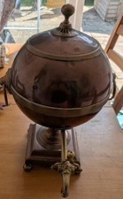 Antique Vintage Large Spherical Copper/Brass Samovar (French/Victorian Era)