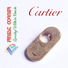 Genuine Cartier Lighter Parts Gold Bottom Plate Very good Condition C7