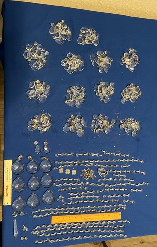 Vintage chandelier crystal lot - crystal,
