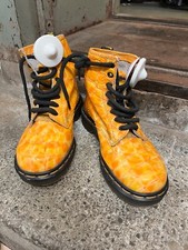 Dr Martens Size 4 rare alligator orange/yellow boots