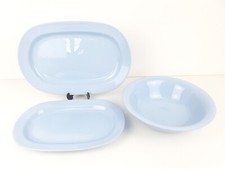 Set Vintage Spode English Lavender Blue 2 x Plate Platter & Large Serving Dish