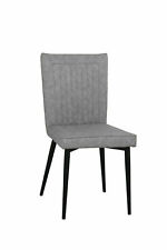 Grey Leather Chairs Dining