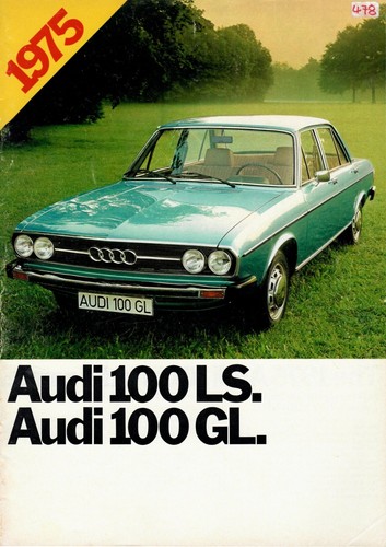 Audi 100 brochure gl - brochure, ls,