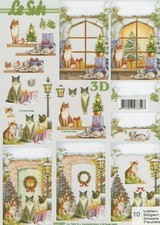 Christmas theme cat a4 - christmas,