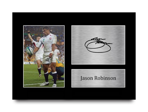 Jason robinson signed england - robinson,