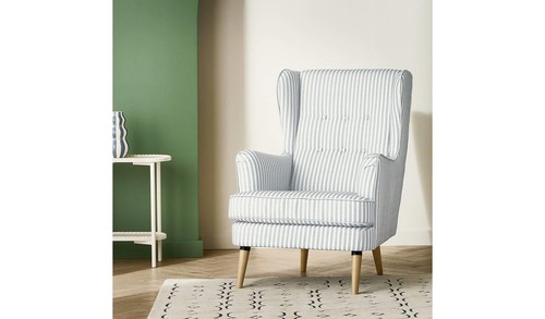 Callie fabric wingback chair - fabric,