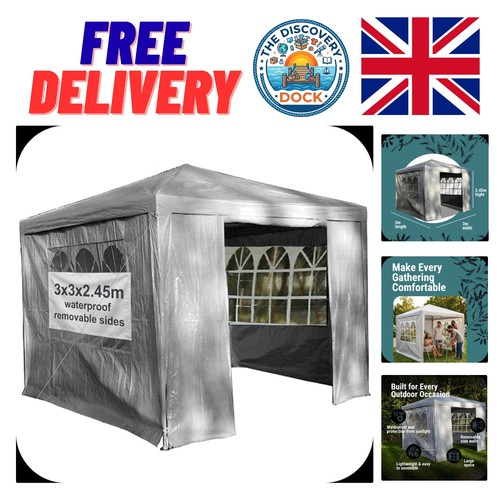 Versatile 3x3m garden gazebo - 3x3m,