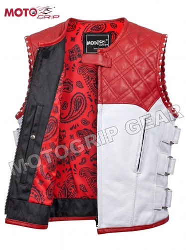 Men swat white red leather - swat,