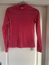 Monki Ladies Pink Ribbed Long
