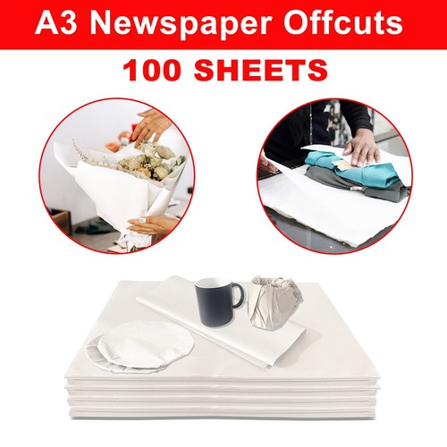 100 newspaper offcuts - 100, a3