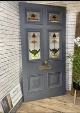 # Now Sold - More In Stock #  6 PANEL PERIOD VICTORIAN FRONT DOOR - ANTIQUE