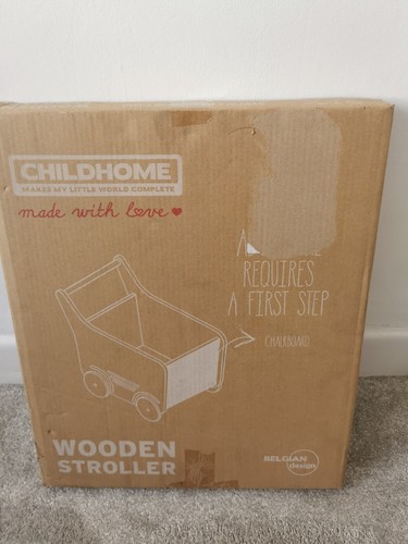 Child home push - push, wooden