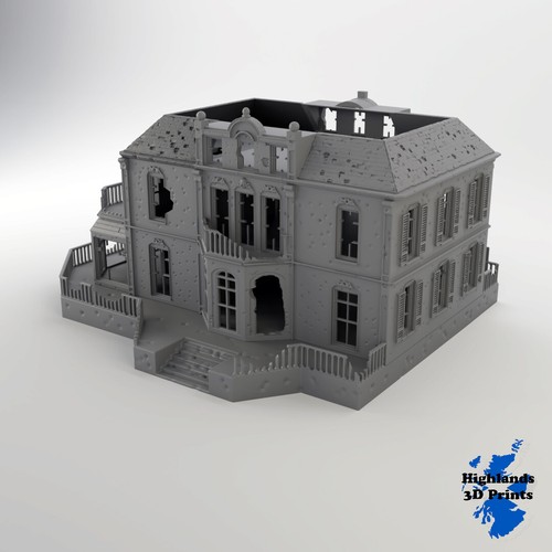 Destroyed hotel - destroyed,