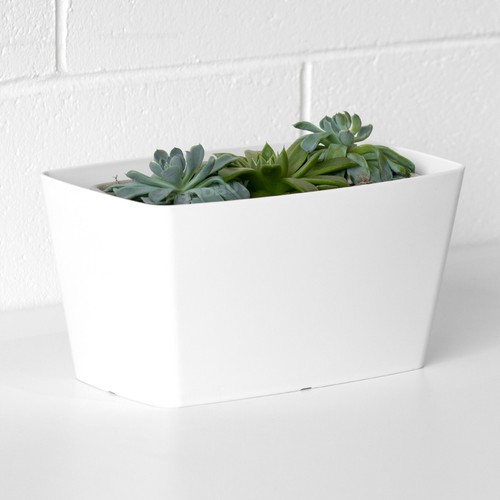 White rectangular outdoor - white,