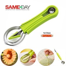 4 in 1 Stainless Steel Melon Baller Scoop Fruit Carving Scooper Remover Tool