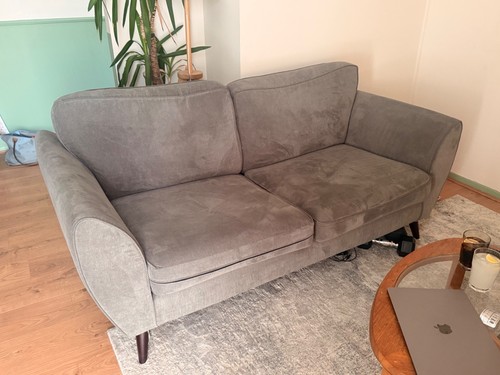 Dfs grey fabric - 2, sofa's