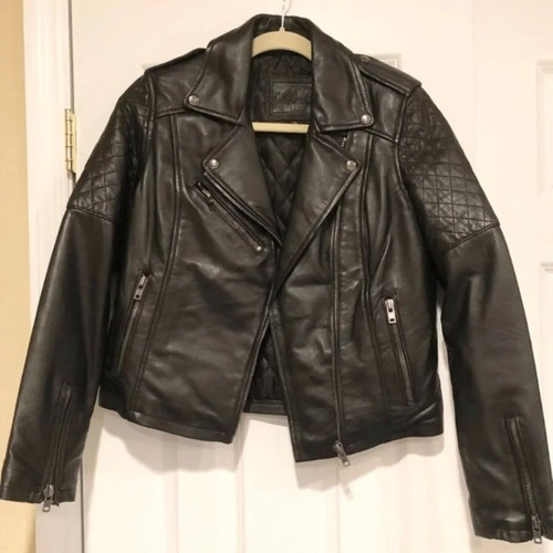 Carmar black leather insulated