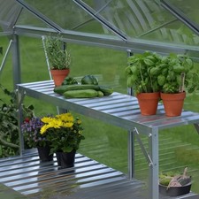 Aluminium greenhouse staging - aluminium,