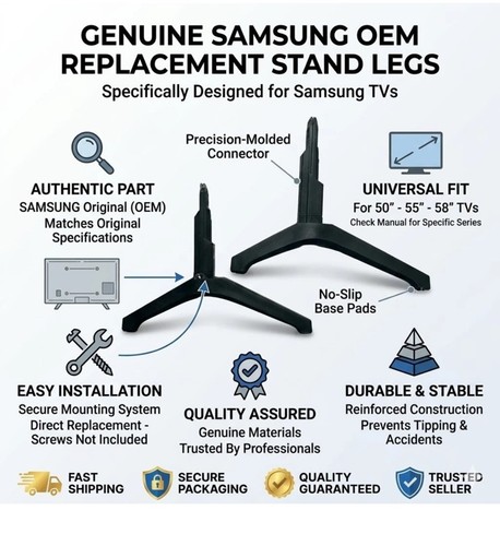 Genuine samsung stand legs - samsung, tv