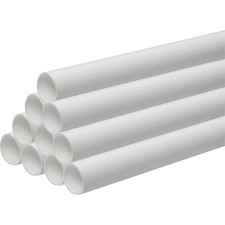 Waste pipe 1m WHITE GREY :32/40/50 mm diam: Push fit or Solvent weld: Post inc