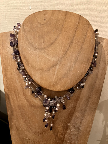 Beautiful amethyst necklace - beautiful,