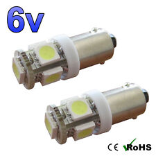 2 x Cool White 6v LED Side