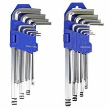 Allen Keys Set - Long Reach - Imperial / Metric Hex Key Ball End Heavy Duty